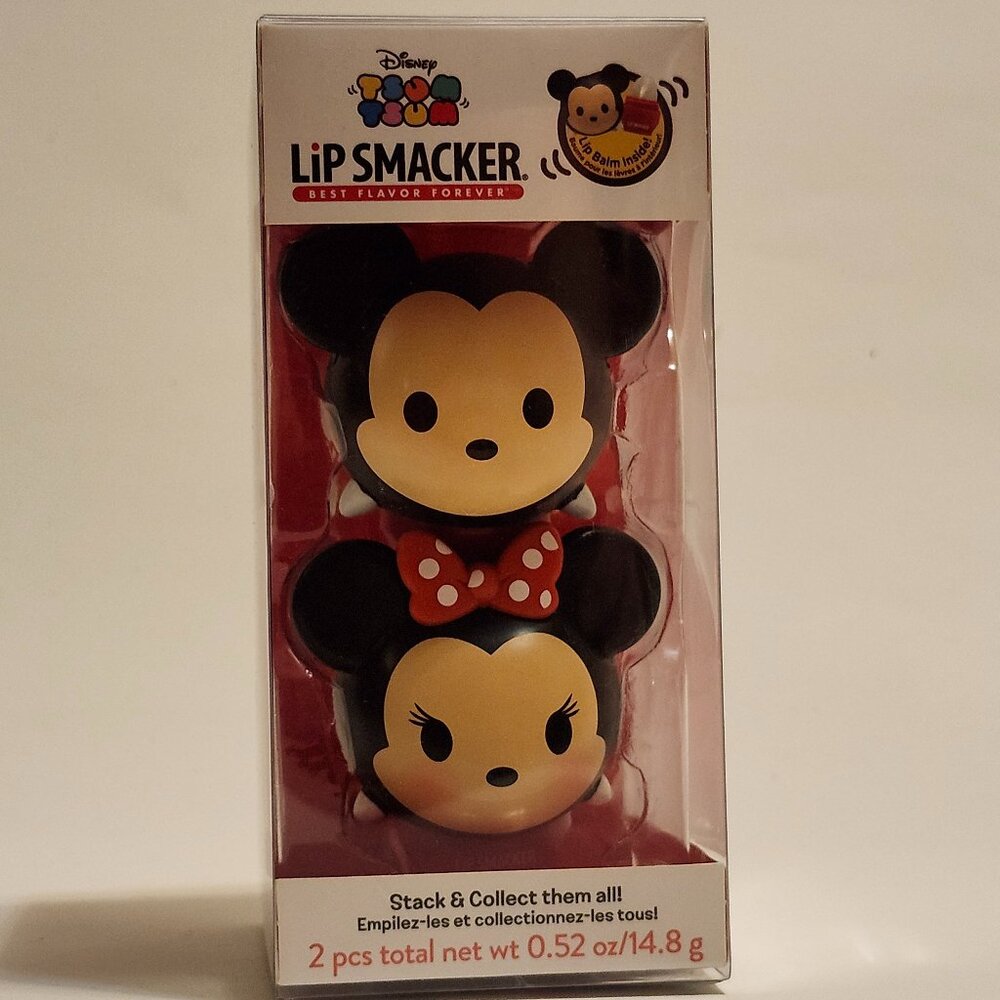 DISNEY TSUM TSUM LIP SMACKER Mickey and Minnie  Collect and Stack